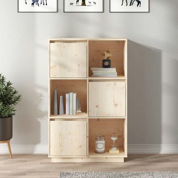 Berkfield Highboard 74x35x117 cm Solid Wood Pine