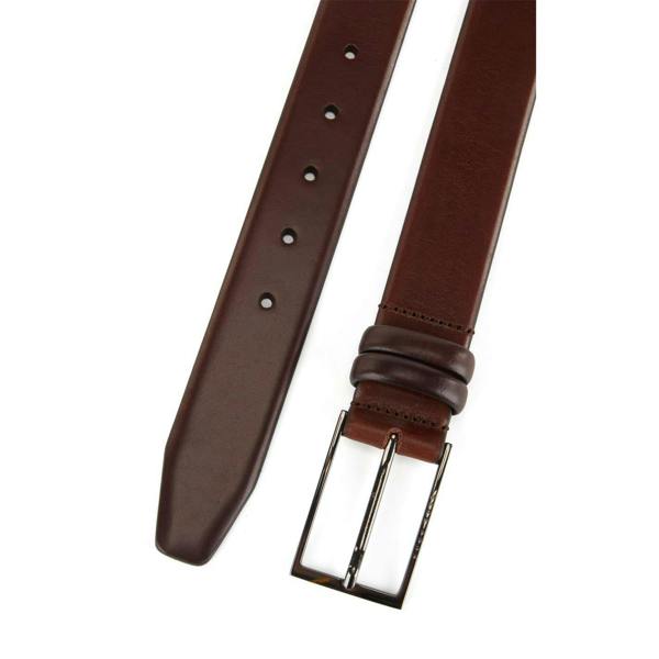 Boss Mens Carmello Plain Leather Belt - Dark Brown - 