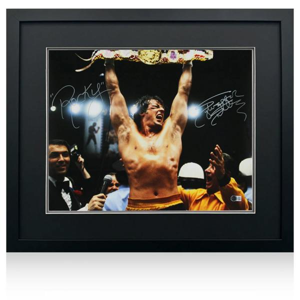 Sylvester Stallone Signed Rocky Deluxe Mount Frame