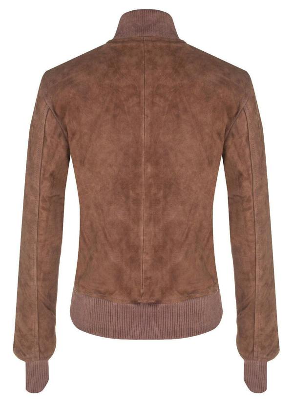 Womens Classic MA-1 Suede Bomber Jacket-Newbury - Upperclass Fashions 