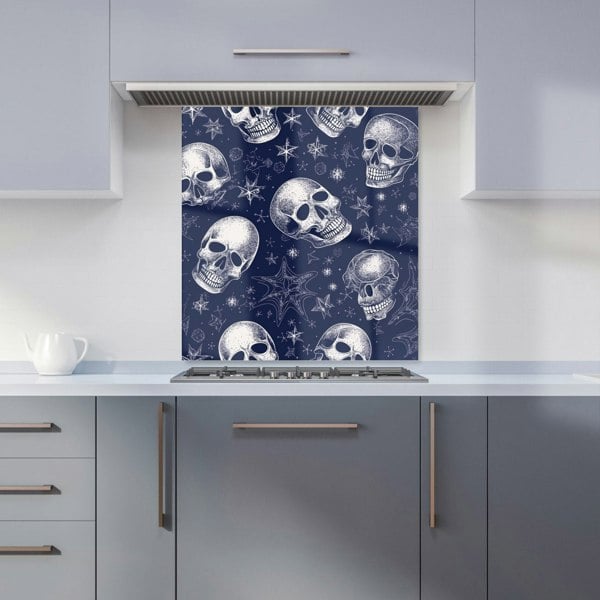 Warren Reed - Designer Evening Skulls And Stars Kitchen Splashback