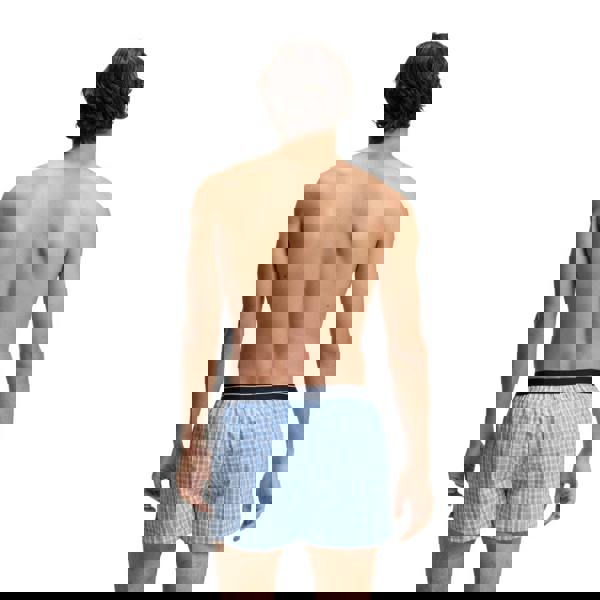 Boss Mens Cotton Pyjama Shorts (Pack of 2) - Blue - 