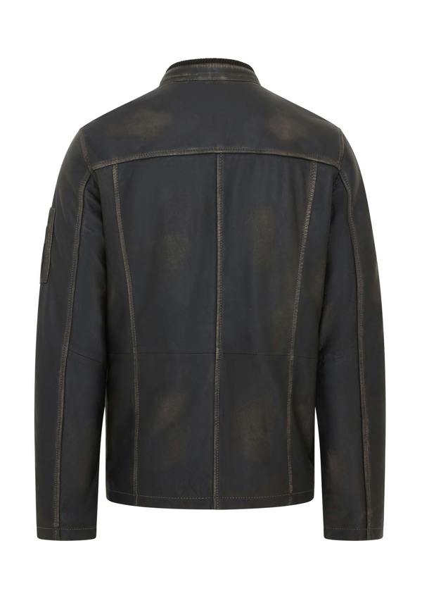Infinity Leather Mens Vintage Black Leather Safari Jacket - Fagernes