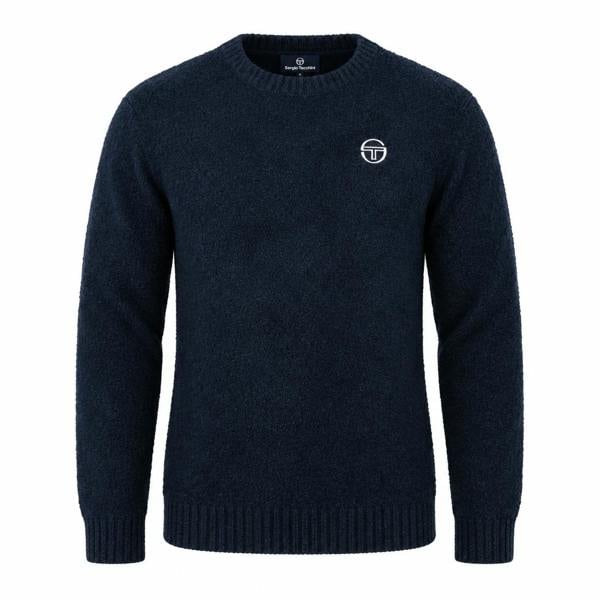 Sergio Tacchini Caputo Crew Neck Knitted Jumper Maritime Blue