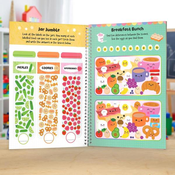 Wipe Clean: Foodie Cuties - Screen-free Travel Activities for children