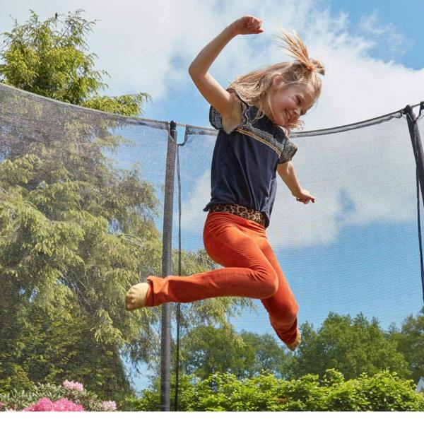 10ft Salta Green Comfort Edition InGround Round Trampoline with Enclosure