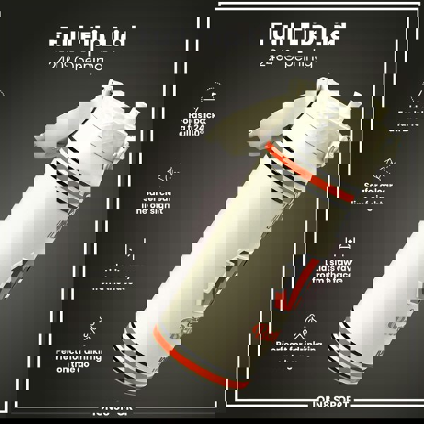 ION8 NFL x ION8 Insulated Steel Water Bottle, NFL Bengals, 750ml (24oz)