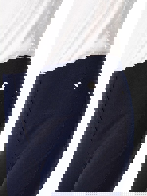 PennyPlain Ankle Grazer Bengaline Trousers - French Navy