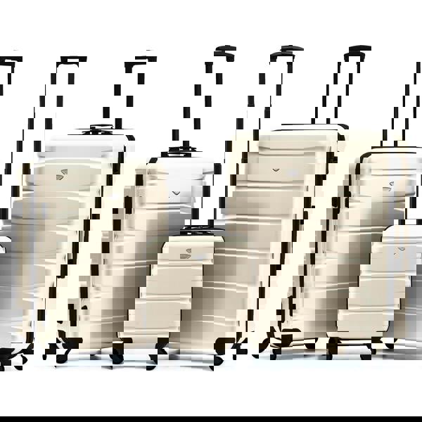 Flight Knight 45x36x20cm Cabin Case with Medium and Large Size Check-in Hold Luggage