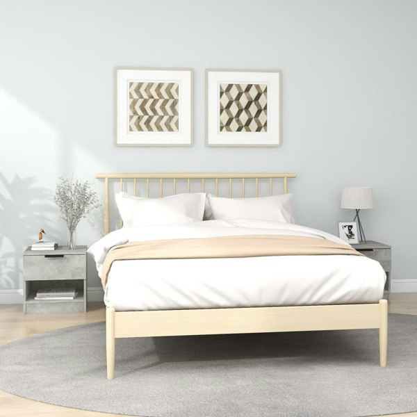 Berkfield Bedside Cabinets 2 pcs Concrete Grey Engineered Wood