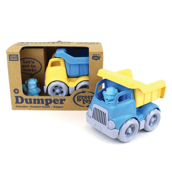 Green Toys Blue Dumper Truck Toy - Made From 100% Recycled Plastic