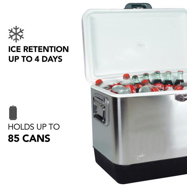 Koolatron Portable Cool Box 51L Ice Chest Cooler for Camping Beach Fishing Travel RV