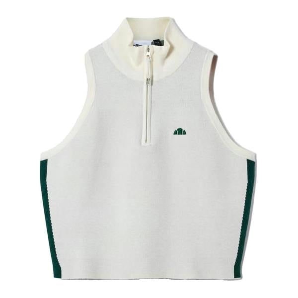 Ellesse Womens/Ladies Surista Quarter Zip Top - Off White - 