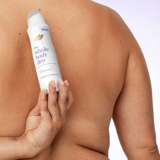 Dove Whole Body Odour Protection Deodorant Spray Lavender & Camomile, 6x150ml