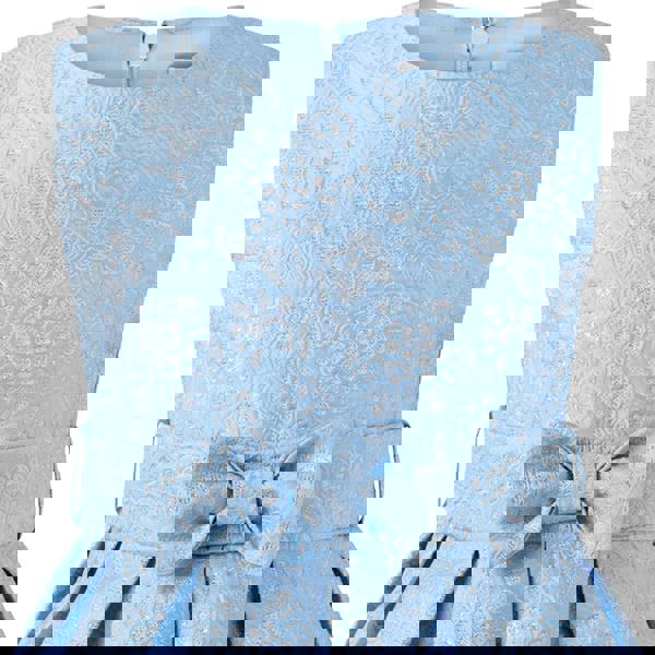 Rachel Riley Blue Damask Party Dress