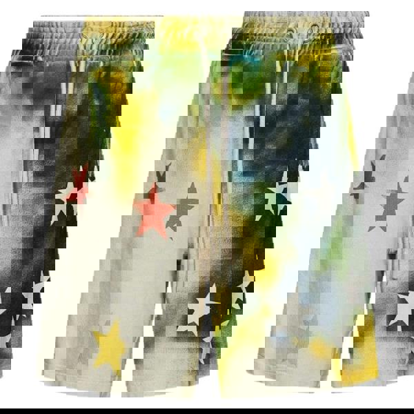 Palm Angels Sprayed Stars Vint Sweatshorts White S