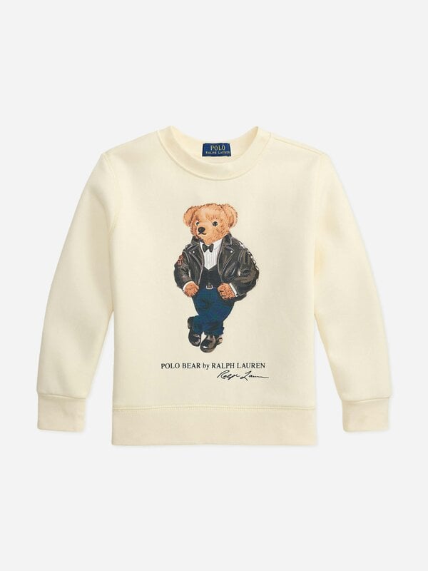 Ralph Lauren Kids Ralph Lauren Boys Polo Bear Sweatshirt in Ivory