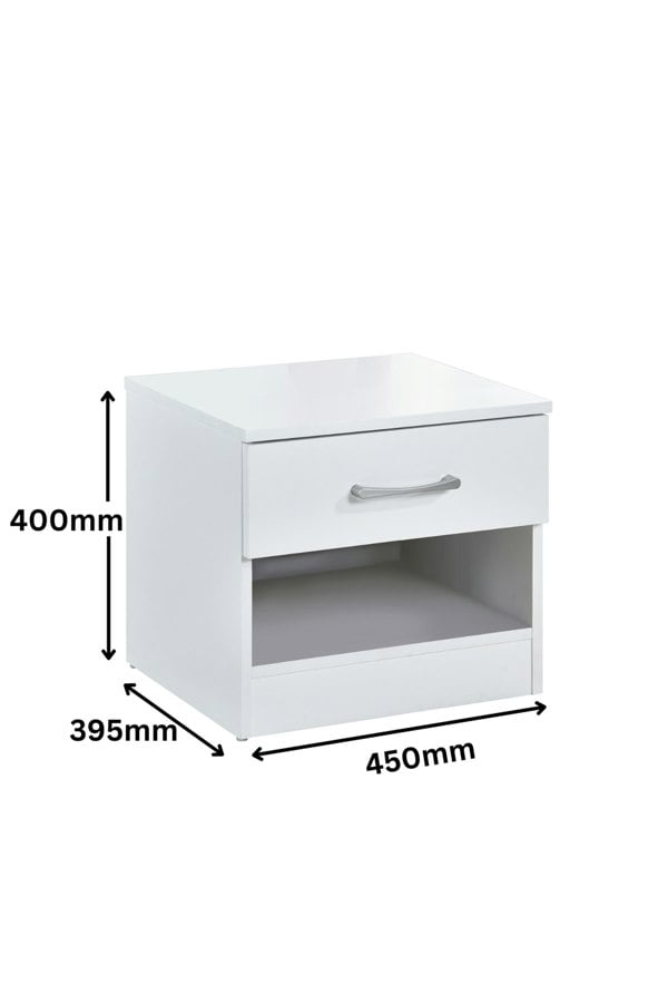 Swish Furniture Highbury 3 Piece Bedroom Set With 2 Door Double Wardrobe