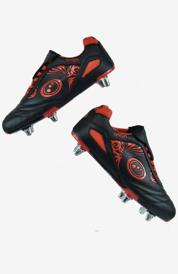 Razor Junior Rugby Boots – Lightweight 6-Stud Lace-Up - Optimum