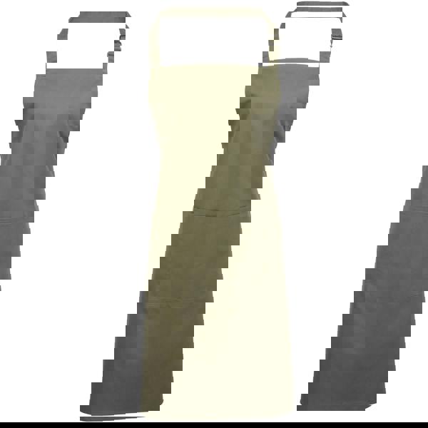 Premier Ladies/Womens Colours Bip Apron With Pocket / Workwear (Pack of 2) - Olive - 