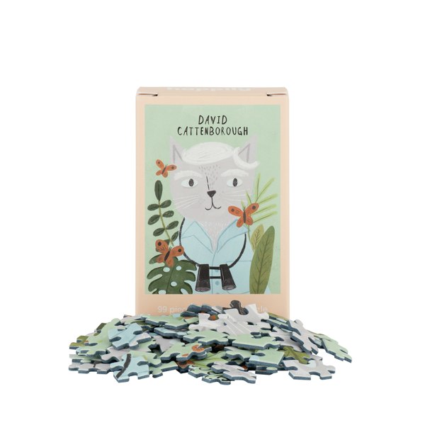 Happily Puzzles David Cattenborough - 99 Piece Mini Jigsaw Puzzle