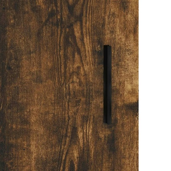 Berkfield Wall Mounted Cabinet Smoked Oak 34.5x34x90 cm Engineered Wood