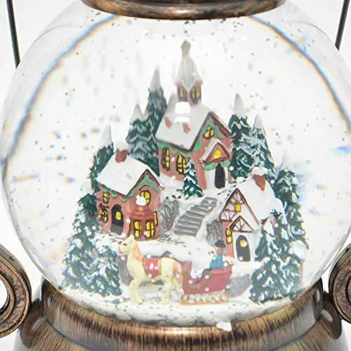 28cm Large Christmas Lantern LED Glitter Musical Nativity Decoration for Home Display image 5