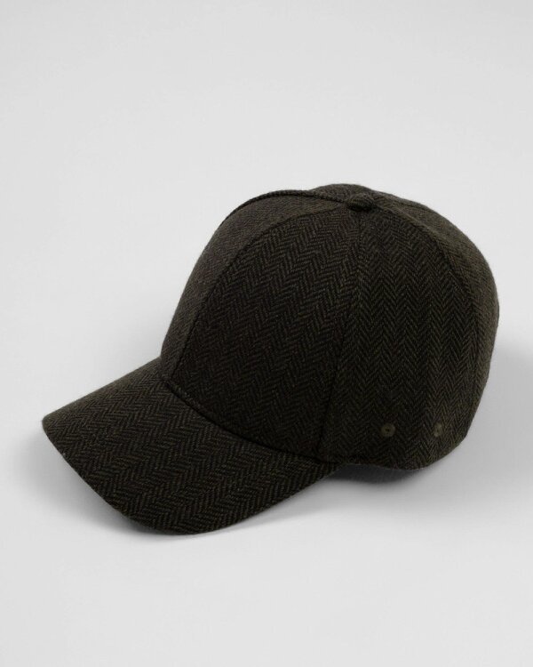 Steel & Jelly Ecton – Brown Herringbone Cap and Scarf Set