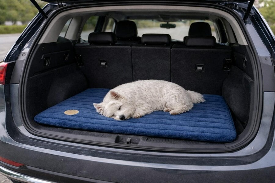 Snug and Cosy Pets Alaska Memory Foam Faux Fur Dog Pet Mat - Orthopaedic Support & British Design