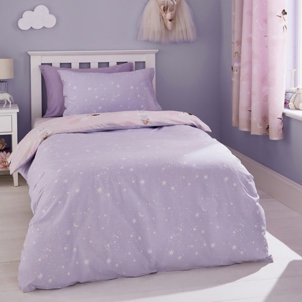 Catherine Lansfield Dancing Fairies Reversible Duvet Cover Set