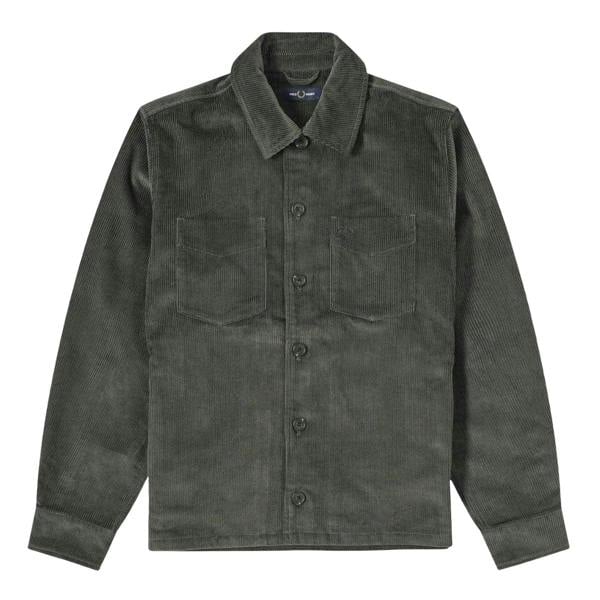 Fred Perry Mens Corduroy Overshirt - Field - 