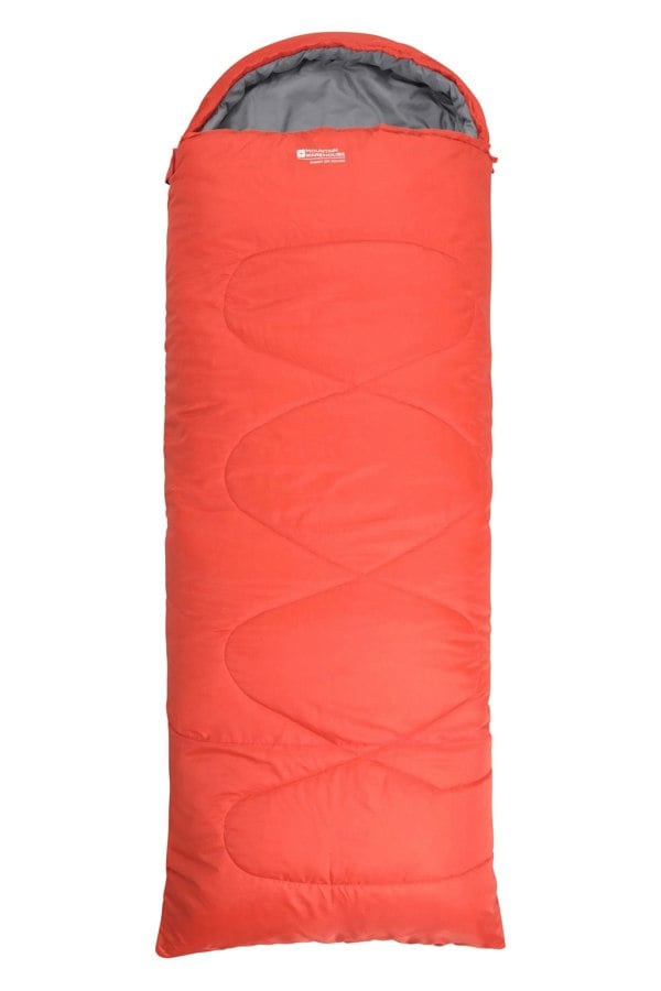 Mountain Warehouse Unisex Adult Summit 250 Left Zip Square Winter Sleeping Bag - Burnt Orange
