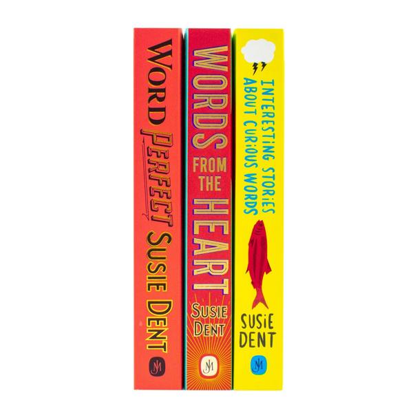 Susie Dent 3 Books Collection Set (Interesting Stories about Curious Words, Word Perfect, Words from the Heart)