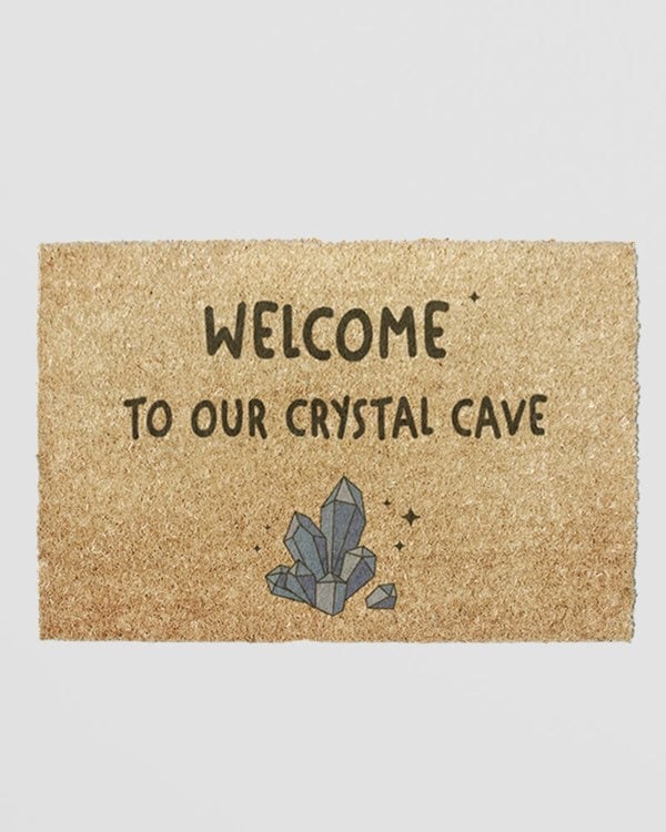 Welcome To Our Crystal Cave Doormat (60 x 40cm)