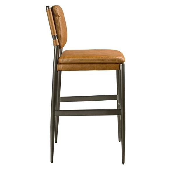 Angel Cerdá Brown Leather Stool 4167