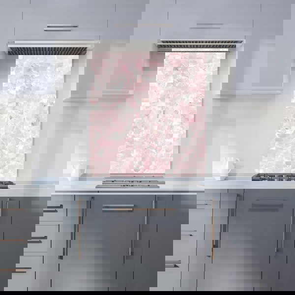 Warren Reed - Designer Polished Pink Quartz Effect Kitchen Splashback