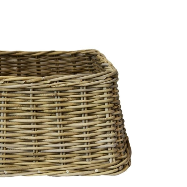 Ivyline Large Wicker Tree Skirt Square Sustainable
