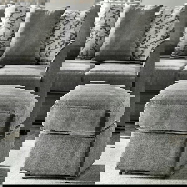 Furnishings For Less Graceland Fabric Footstool