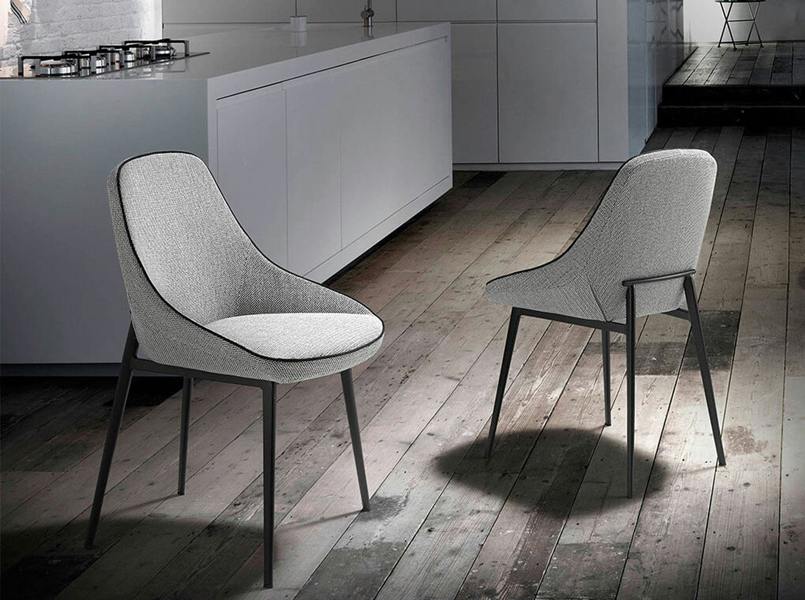 Angel Cerdá Grey Fabric Chair 4082