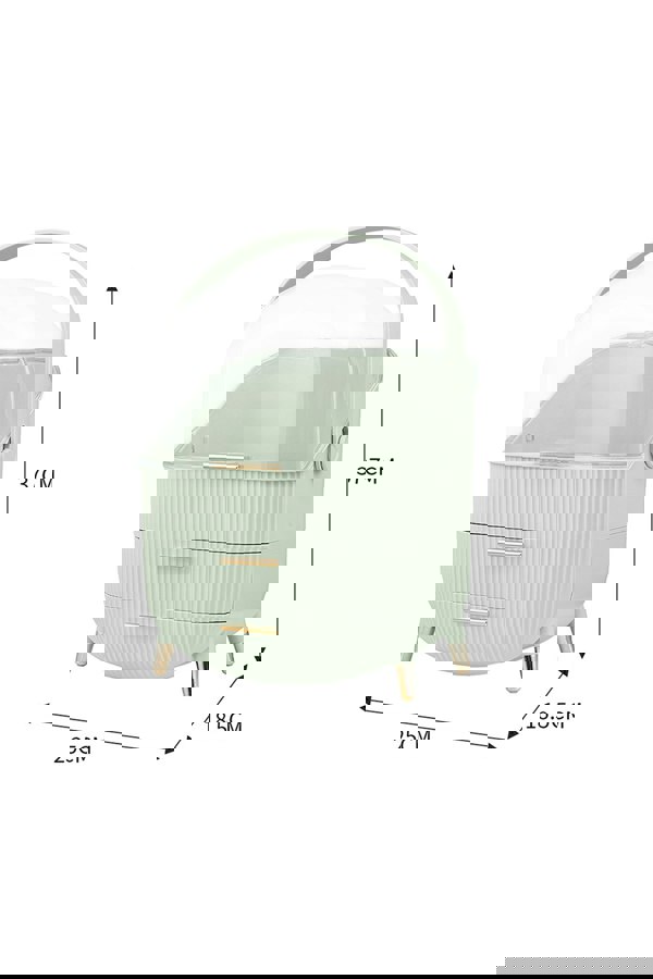 Living and Home Cosmetic Organizer Skincare Display Box With 2 Layers Of Storage Boxes And Transparent Lid