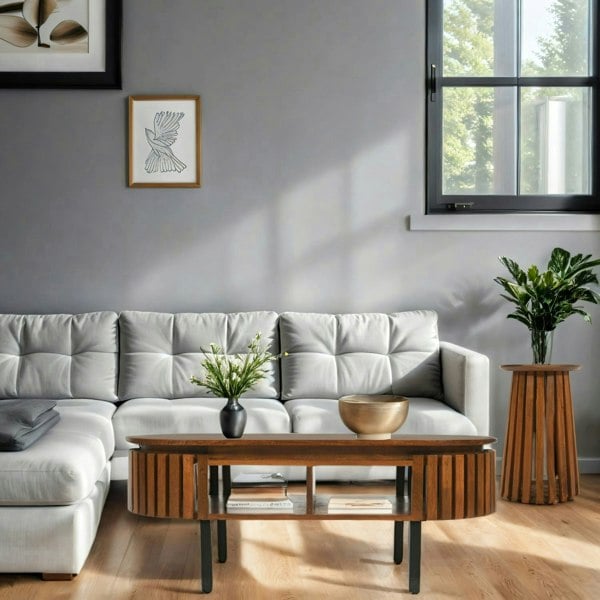 IH Design Osburn Mango Wood Rectangular Coffee Table