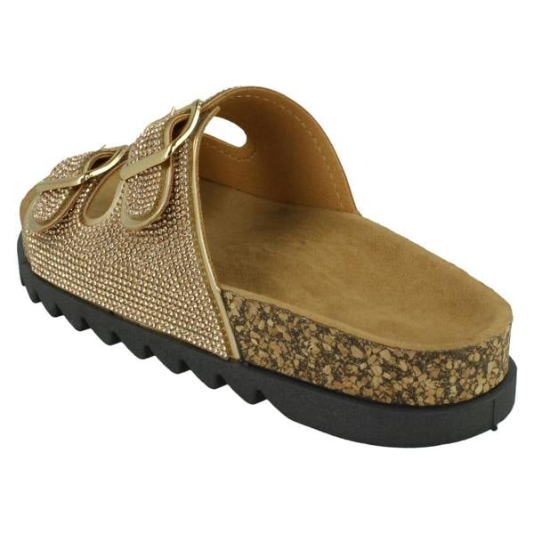 Spot On Ladies Spot On Wide Fit Slider Sandals F12009
