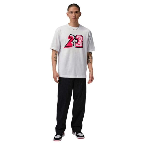 Nike Mens 23 Graphic Print T-Shirt - White - 