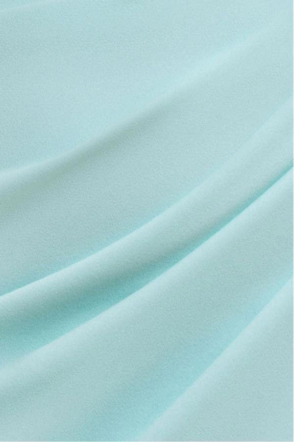 Off The Shoulder Chiffon Wing Scuba Crepe Midi Dress - Mint Green DR4584