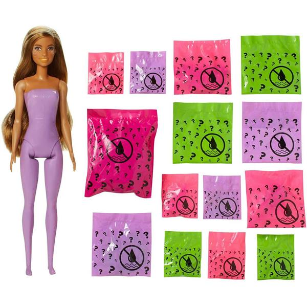 Barbie Colour Reveal Mermaid Doll with 25 Accessories Magical Toy Gift For Kids