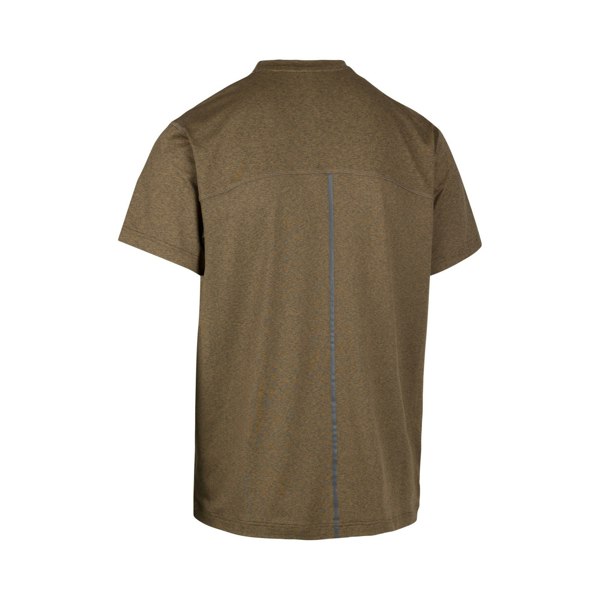 Trespass Mens Doyle DLX Marl T-Shirt - Dark Olive