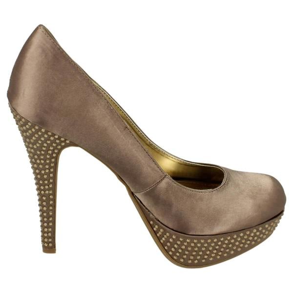Spot On Ladies Spot On Platform Diamante Heel