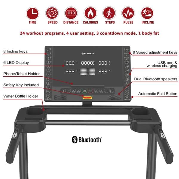 Marcy Cross Country Power Fold Treadmill