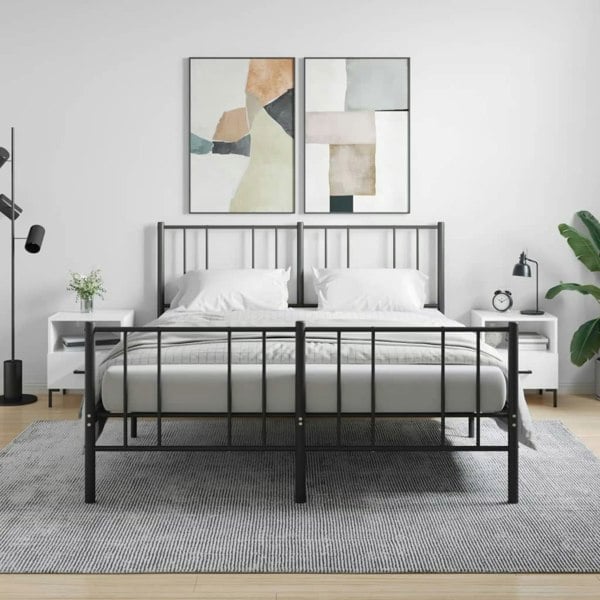 Berkfield Bedside Cabinets 2 pcs High Gloss White 40x35x47.5 cm Engineered Wood