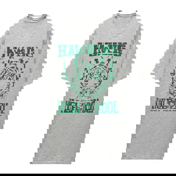 Stranger Things Womens Hawkins Tigers 86 T-Shirt - Athletic Heather